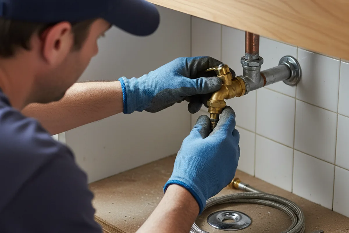 Shutoff valve and fitting work during Faucet and Fixture Repair in Hamburg
